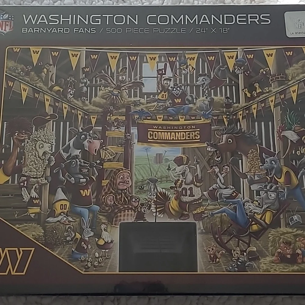 Washington Commanders 500 Piece Puzzle NWOT Unopened - Picture 5 of 5